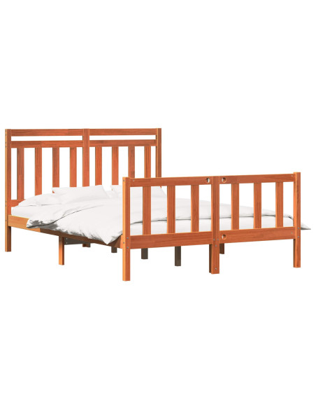 Struttura del letto Marrone cerato 205,5 x 165,5 x 100 cm