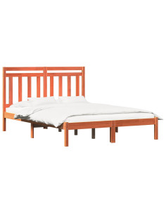 Struttura del letto Marrone cerato 205,5 x 155,5 x 100 cm 2