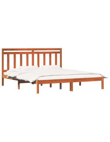 Struttura del letto Marrone cerato 205,5 x 185,5 x 100 cm