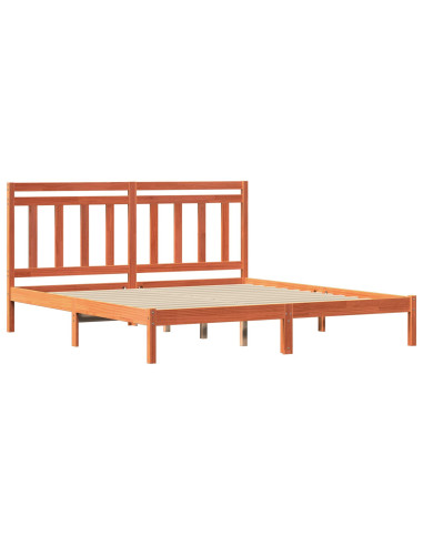 Struttura del letto Marrone cerato 205,5 x 185,5 x 100 cm