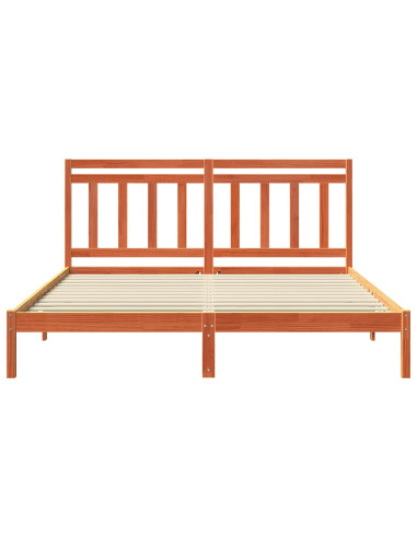 Struttura del letto Marrone cerato 205,5 x 185,5 x 100 cm