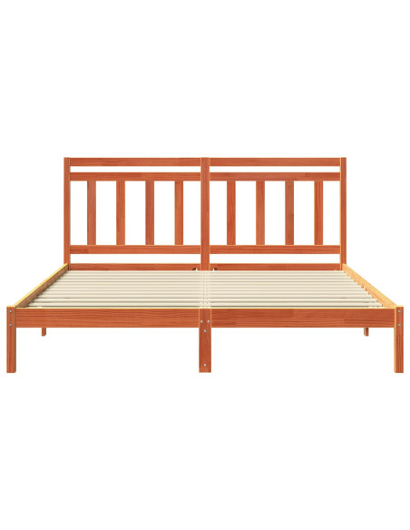 Struttura del letto Marrone cerato 205,5 x 185,5 x 100 cm