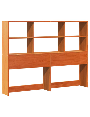 Libreria Struttura Letto Marrone cerato 150 x 200 cm