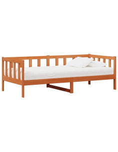 Letto Giorno con materasso Marrone e Bianco Cerato 90 x 200 cm 2