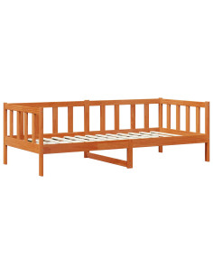 Set di Letto per il Giorno 3 pcs Marrone cerato Pino massello 2