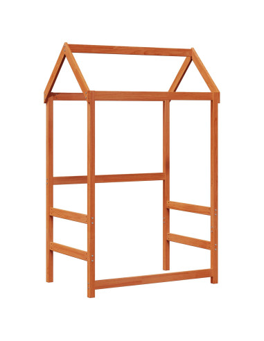 Set di Letto per il Giorno 3 pcs Marrone cerato Pino massello