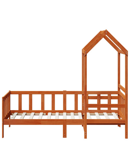 Set di Letto per il Giorno 2 pcs Marrone cerato Pino massello