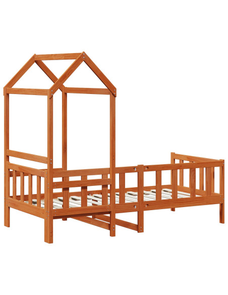 Set di Letto per il Giorno 2 pcs Marrone cerato Pino massello