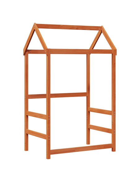 Set di Letto per il Giorno 3 pcs Marrone cerato Pino massello