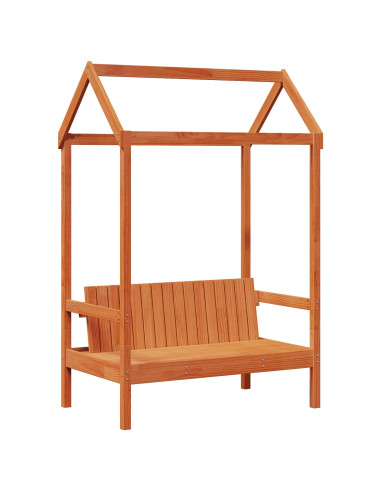 Set di Letto per il Giorno 3 pcs Marrone cerato Pino massello