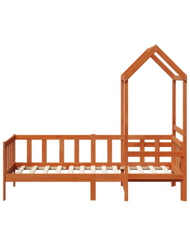 Set di Letto per il Giorno 2 pcs Marrone cerato Pino massello