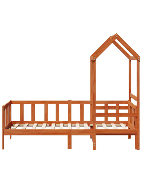 Set di Letto per il Giorno 2 pcs Marrone cerato Pino massello