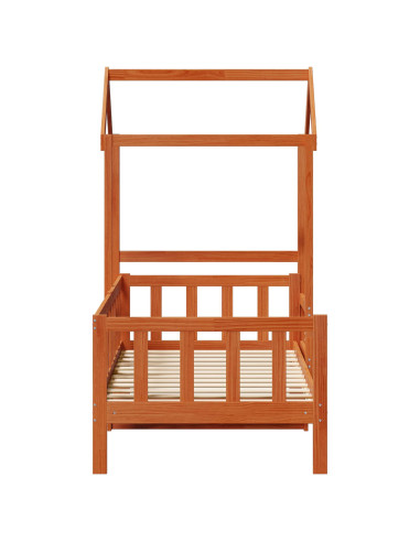 Set di Letto per il Giorno 2 pcs Marrone cerato Pino massello