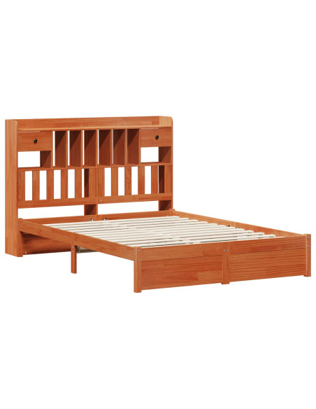 Libreria Struttura Letto 2 pcs Marrone cerato 200 x 160 cm
