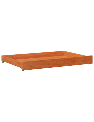 Letto Giorno 3 pcs Marrone cerato Legno di Pino Massello