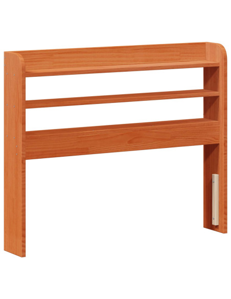 Struttura del letto 2 pcs Marrone cerato Legno di Pino Massello