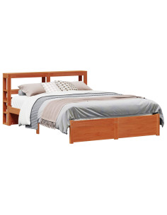 Struttura del letto con testiera Marrone cerato 160 x 200 cm 2