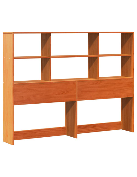 Libreria Struttura Letto Marrone cerato 160 x 200 cm
