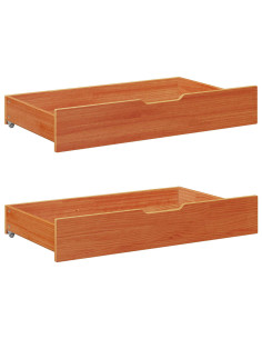 Daybed con testiera 3 pcs Marrone cerato Legno di Pino Massello 2