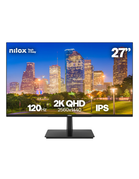 Nilox MONITOR 27 2K IPS 120 HZ HDMI Y DP Monitor PC 68,6 cm (27") 2560 x 1440 Pixel Quad HD LCD Nero