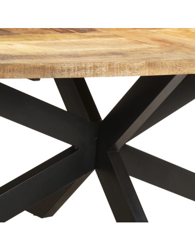 Tavolo da Pranzo 240x100x75cm in Legno Massello di Mango Grezzo