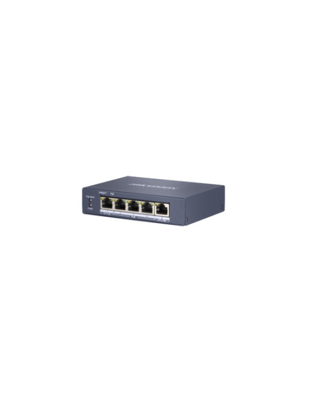 HIKVISION SWITCH 4 PORT GIGABIT UNMANAGED POE SWITCH  1 GIGABIT RJ45 UPLINK PORT, 802.3AF/AT/BT, POR