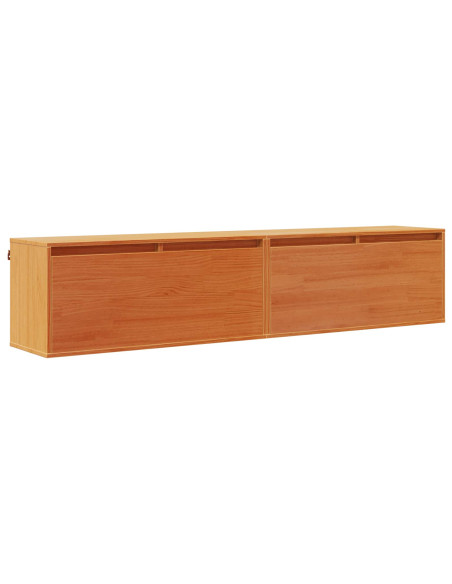 Armadietto a muro 2 pcs Marrone cerato 80 x 30 x 35 cm