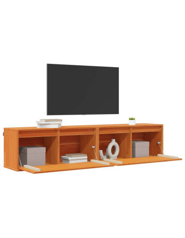 Armadietto a muro 2 pcs Marrone cerato 80 x 30 x 35 cm