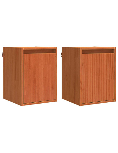 Armadietto a muro 2 pcs Marrone cerato 30 x 30 x 40 cm