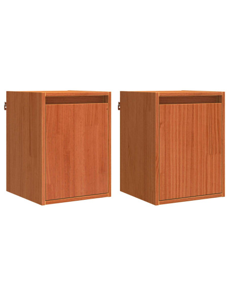 Armadietto a muro 2 pcs Marrone cerato 30 x 30 x 40 cm