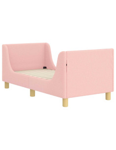 Struttura letto per bambini con testata Rosa 70 x 140 cm 2