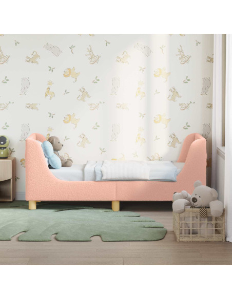 Struttura letto per bambini con testata Rosa 70 x 140 cm