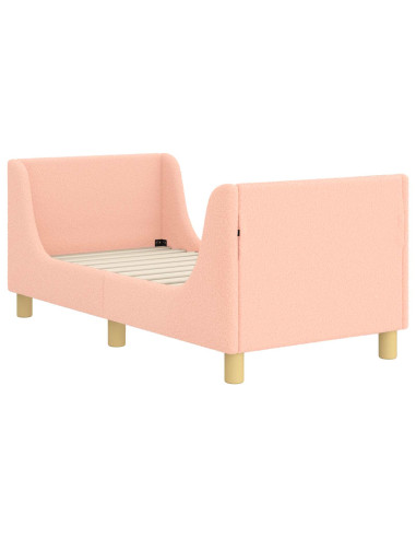 Struttura letto per bambini con testata Rosa 70 x 140 cm