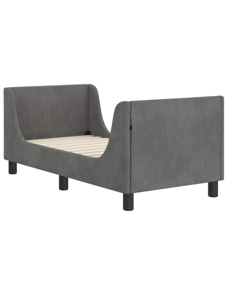 Struttura letto per bambini con testata Grigio scuro