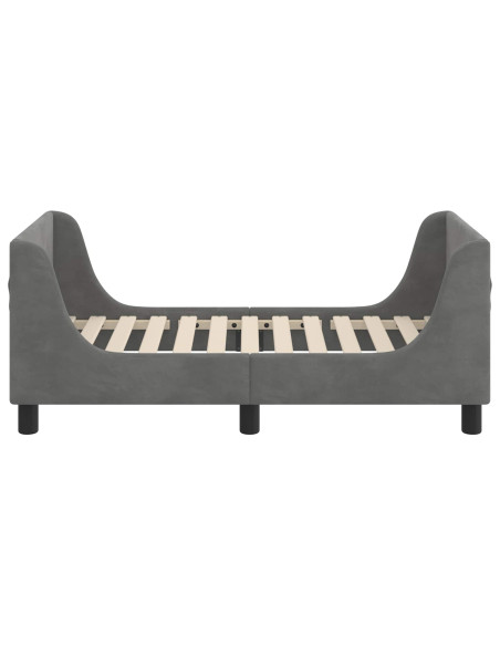 Struttura letto per bambini con testata Grigio scuro