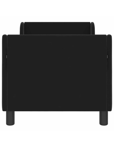Struttura letto per bambini con testata Nero 70 x 140 cm
