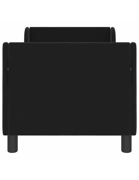 Struttura letto per bambini con testata Nero 70 x 140 cm