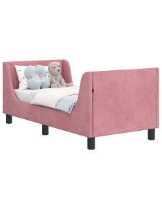 Struttura letto per bambini con testata Rosa 70 x 140 cm 2