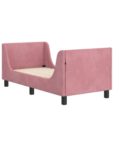 Struttura letto per bambini con testata Rosa 70 x 140 cm