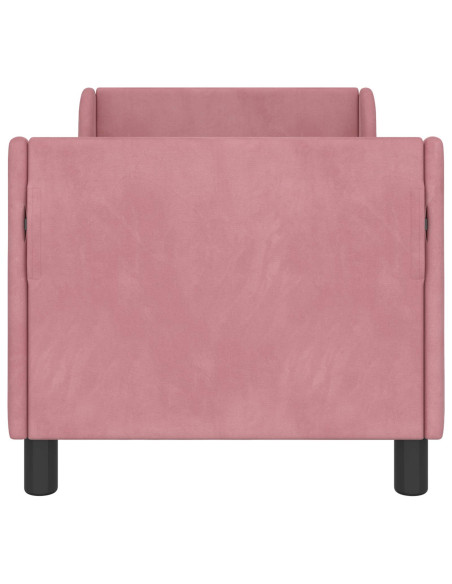 Struttura letto per bambini con testata Rosa 70 x 140 cm