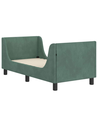 Struttura letto per bambini con testata Verde Mare 70 x 140 cm