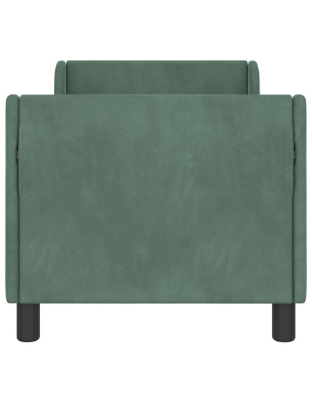 Struttura letto per bambini con testata Verde Mare 70 x 140 cm