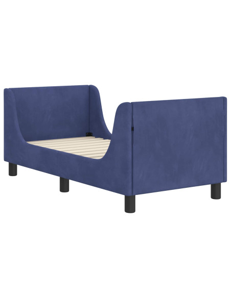 Struttura letto per bambini con testata Blu Polizia 70 x 140 cm
