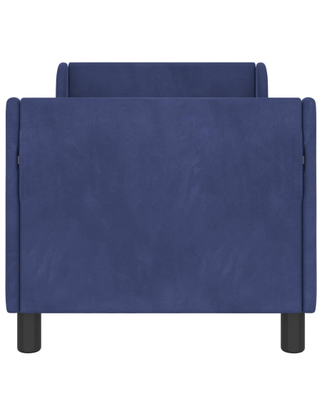Struttura letto per bambini con testata Blu Polizia 70 x 140 cm