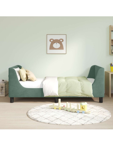 Struttura letto bambini con testata Verde Mare 80 x 160 cm