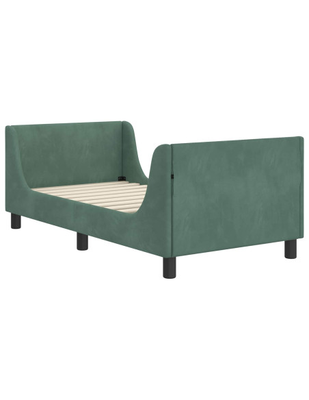 Struttura letto bambini con testata Verde Mare 80 x 160 cm