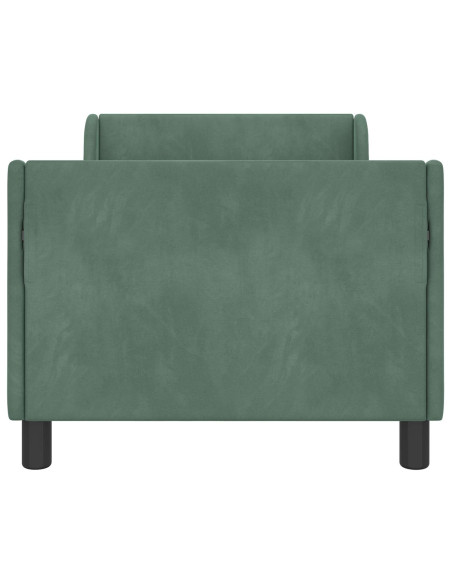 Struttura letto bambini con testata Verde Mare 80 x 160 cm