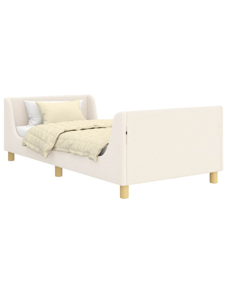 Struttura letto bambini con testata Crema 80 x 200 cm
