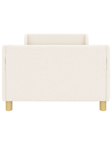 Struttura letto bambini con testata Crema 80 x 200 cm