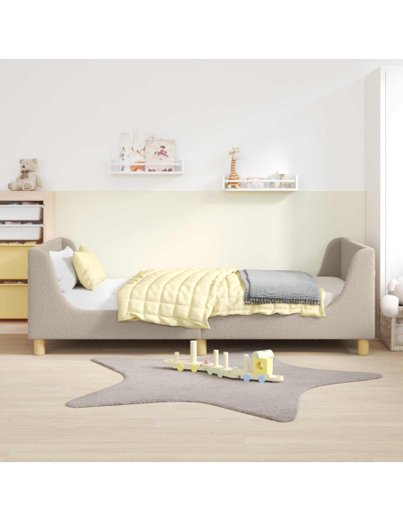 Struttura letto bambini con testata Grigio chiaro 80 x 200 cm